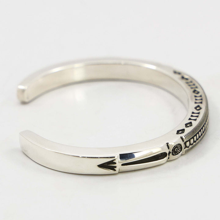 Stamped Silver Cuff