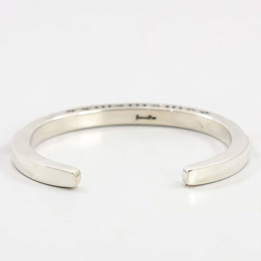 Stamped Silver Cuff