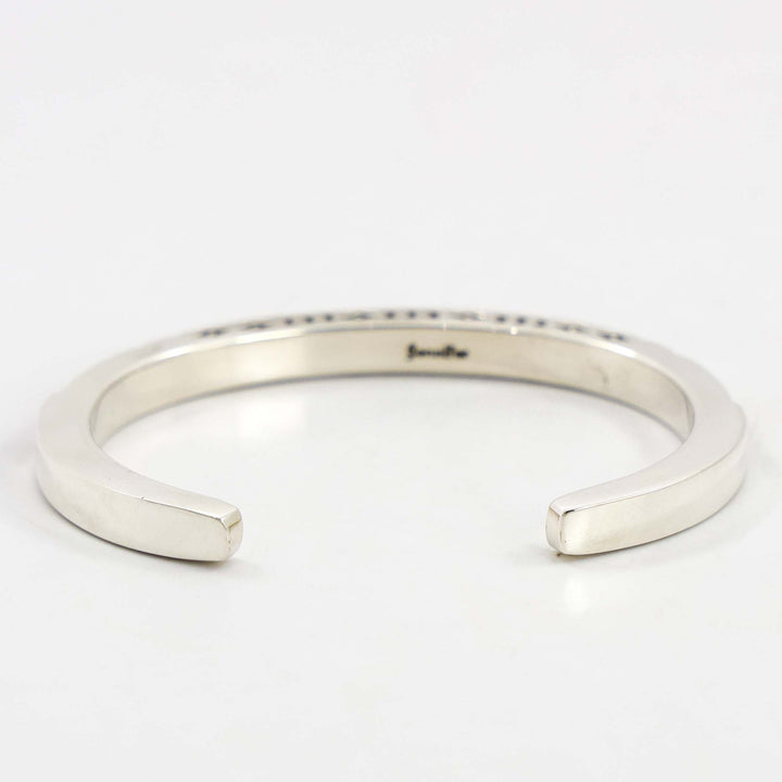 Stamped Silver Cuff
