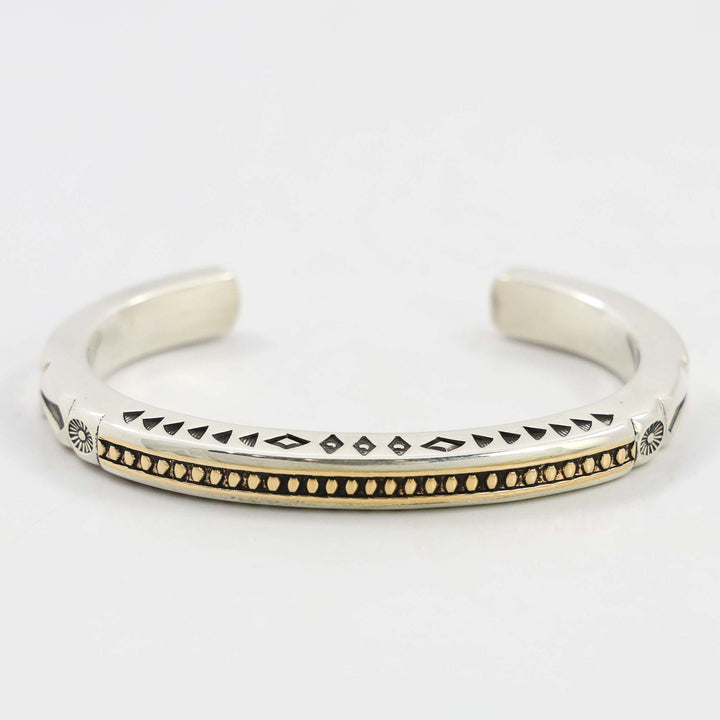 Gold on Silver Cuff