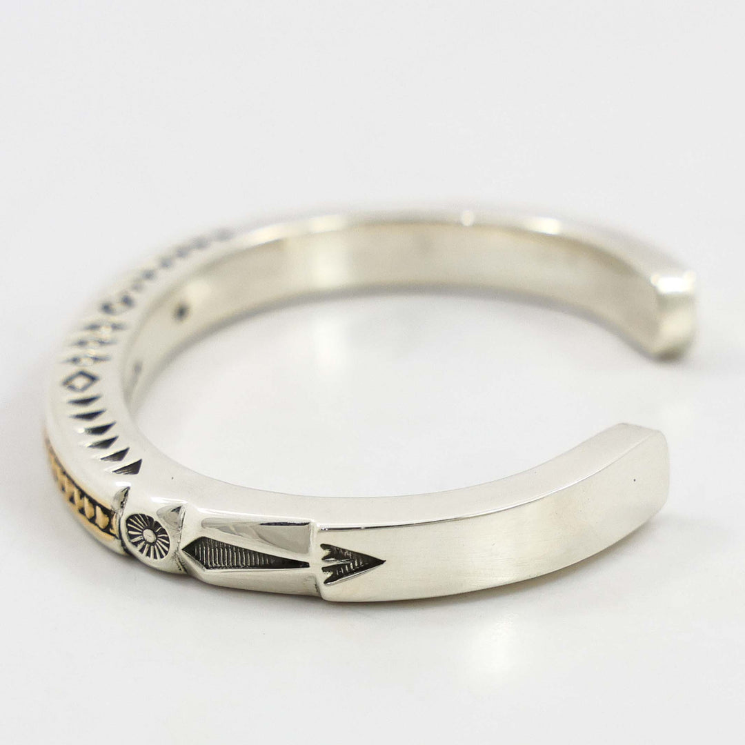 Gold on Silver Cuff