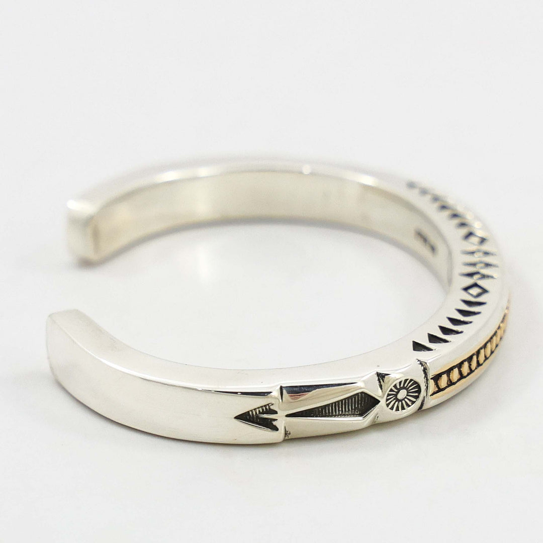 Gold on Silver Cuff