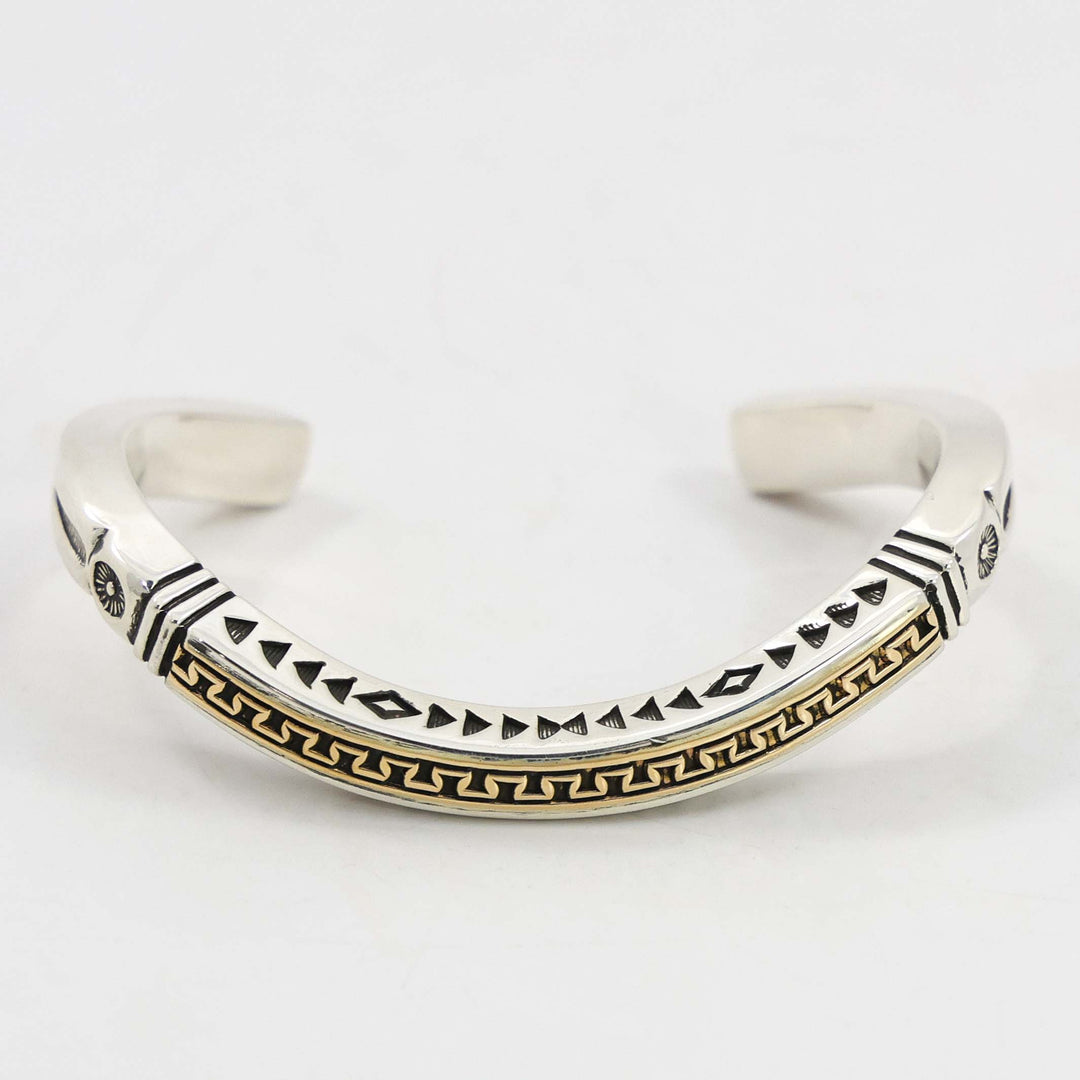 Gold on Silver Cuff
