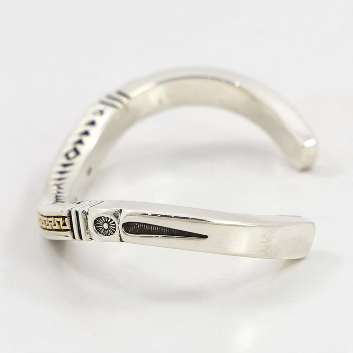 Gold on Silver Cuff