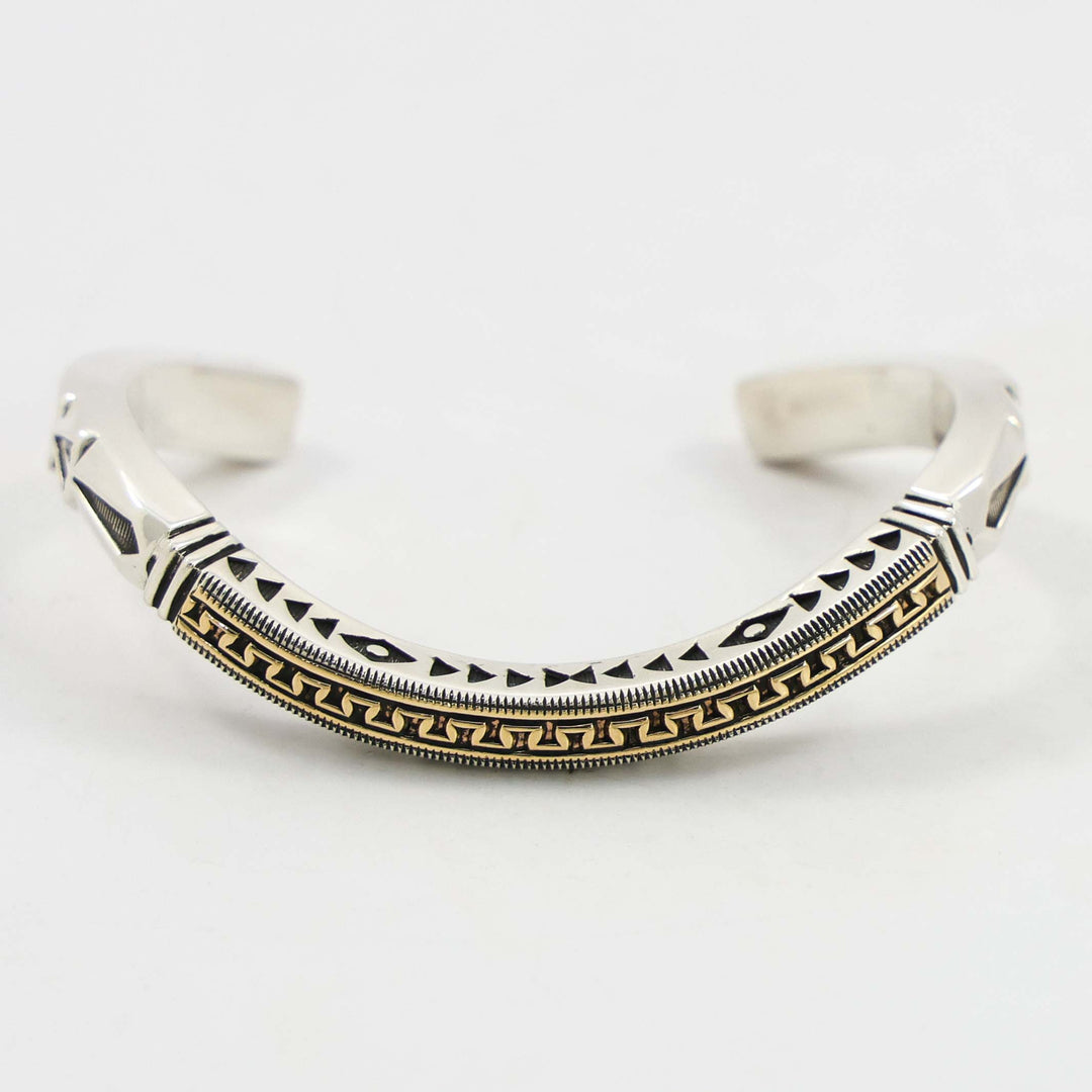 Gold on Silver Cuff