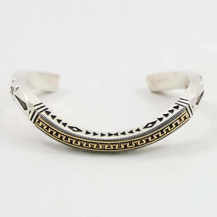 Gold on Silver Cuff