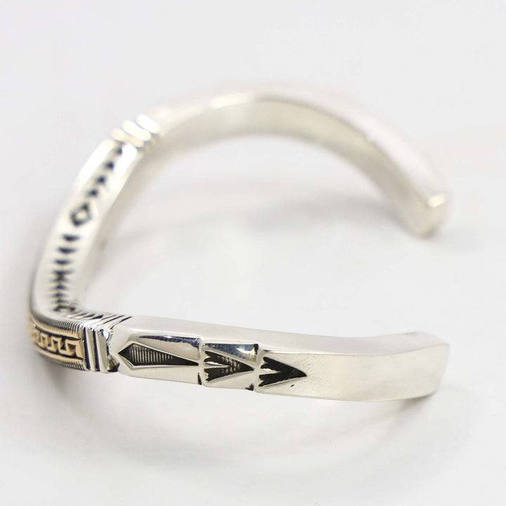 Gold on Silver Cuff