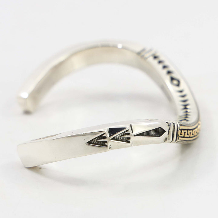 Gold on Silver Cuff