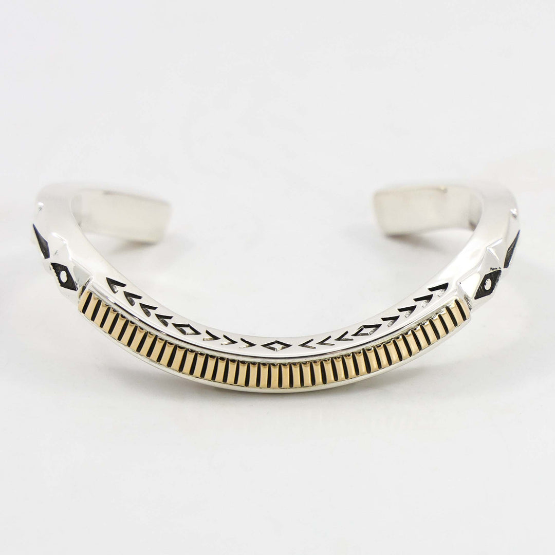 Gold on Silver Cuff