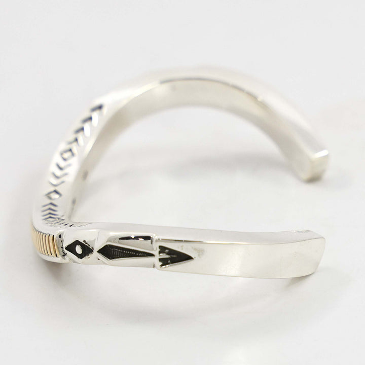 Gold on Silver Cuff