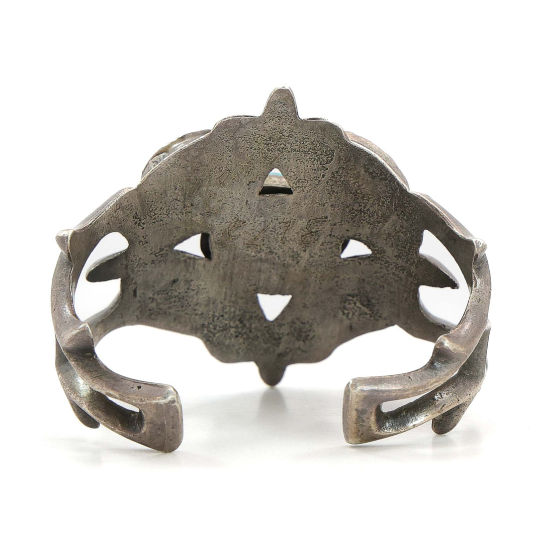 1950s Turquoise and Coral Cuff