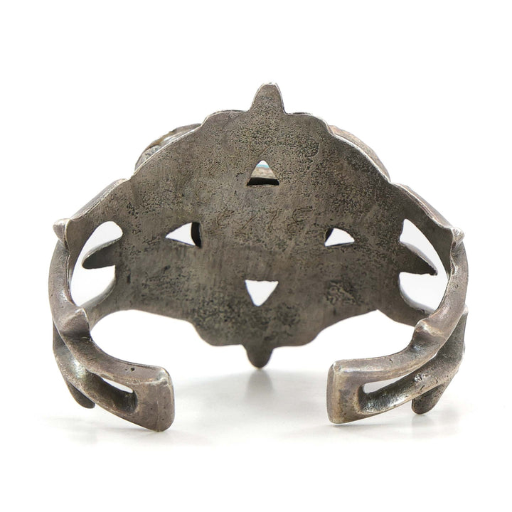 1950s Turquoise and Coral Cuff