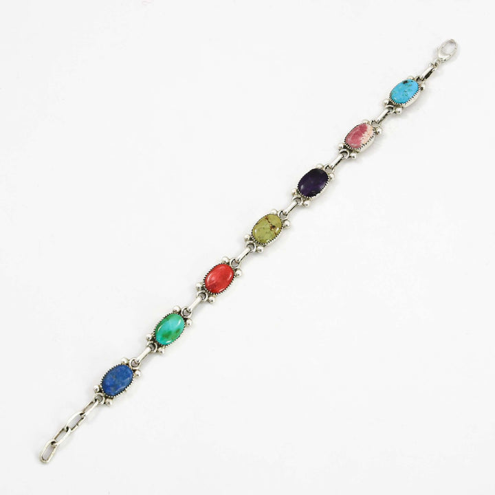 Multi-Stone Link Bracelet