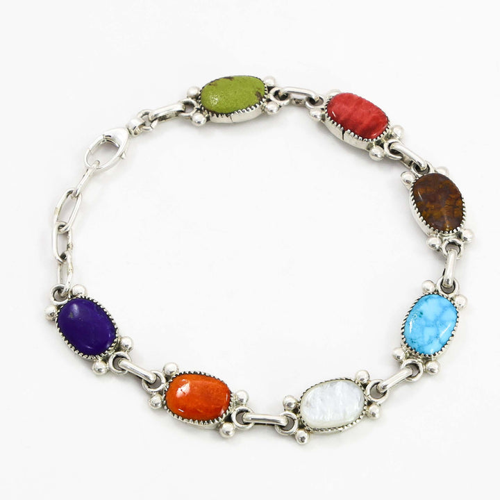 Multi-Stone Link Bracelet