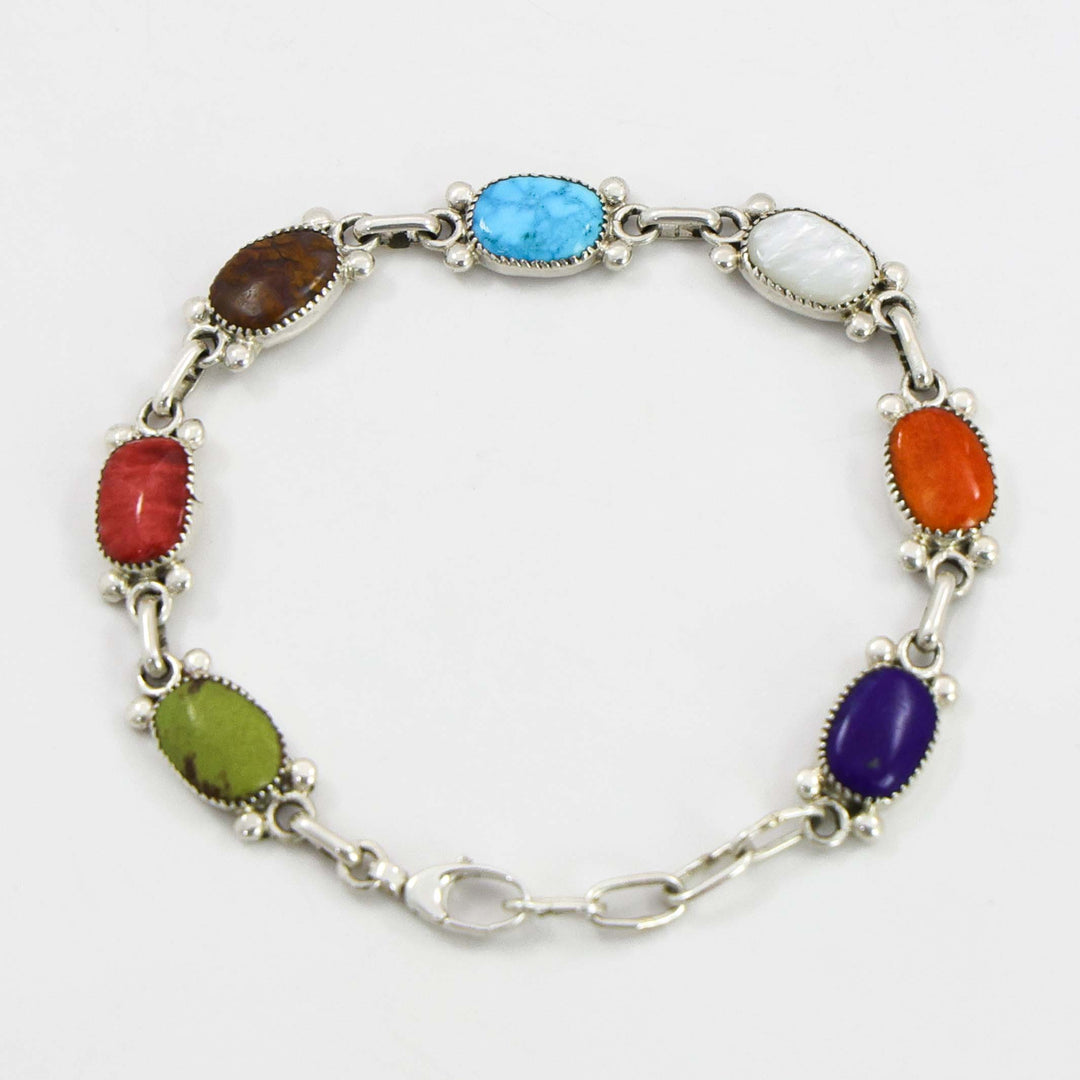 Multi-Stone Link Bracelet