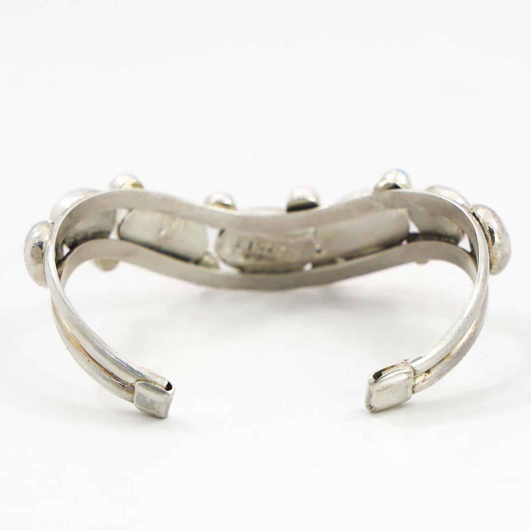 Conch Shell and Turquoise Cuff