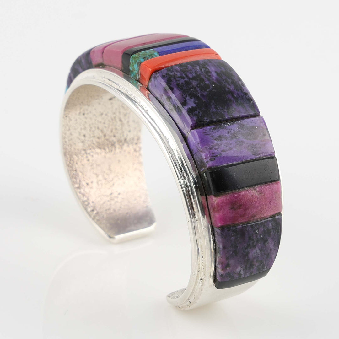 Multi-Stone Inlay Cuff