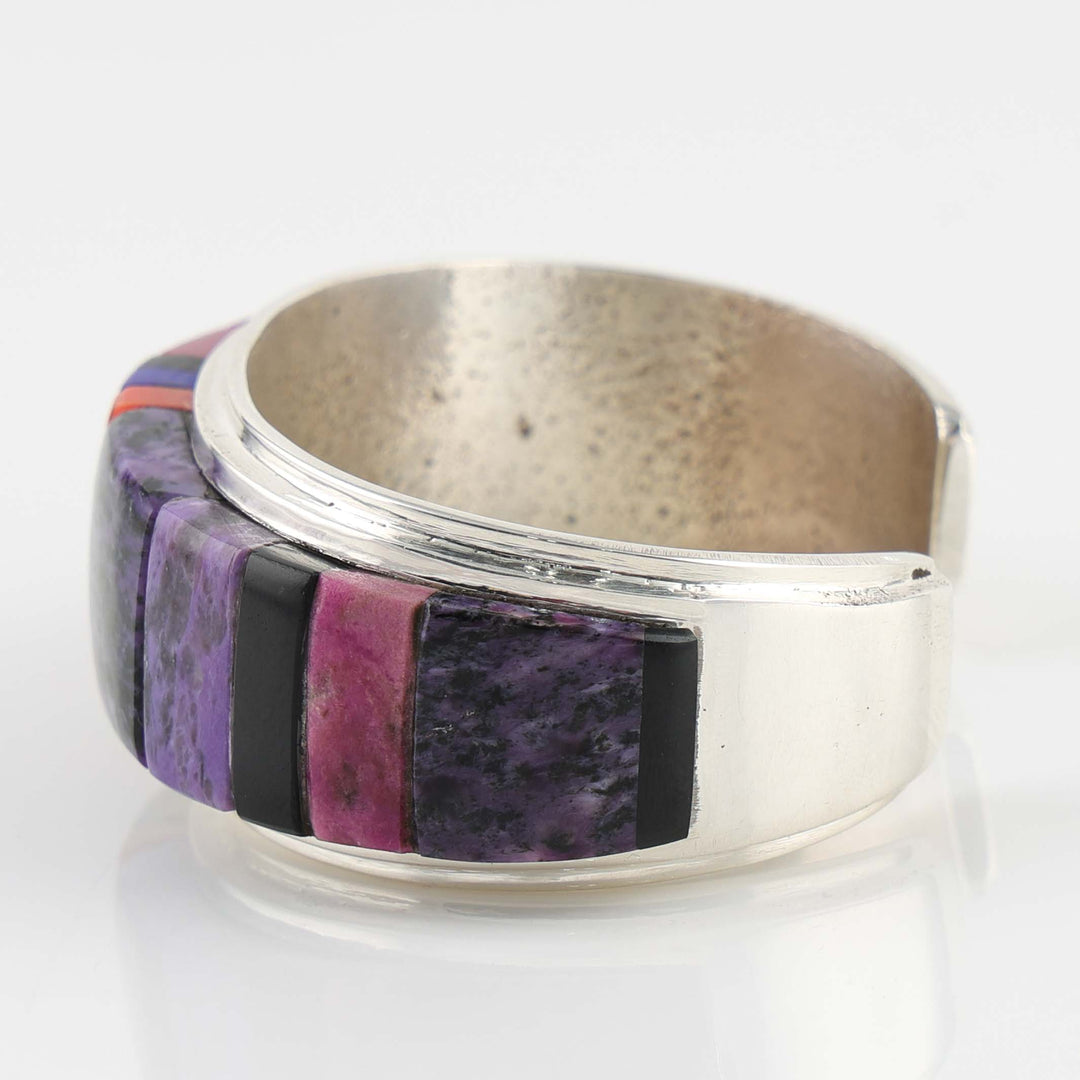 Multi-Stone Inlay Cuff