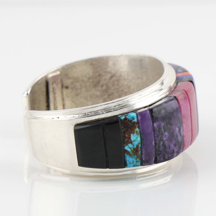 Multi-Stone Inlay Cuff