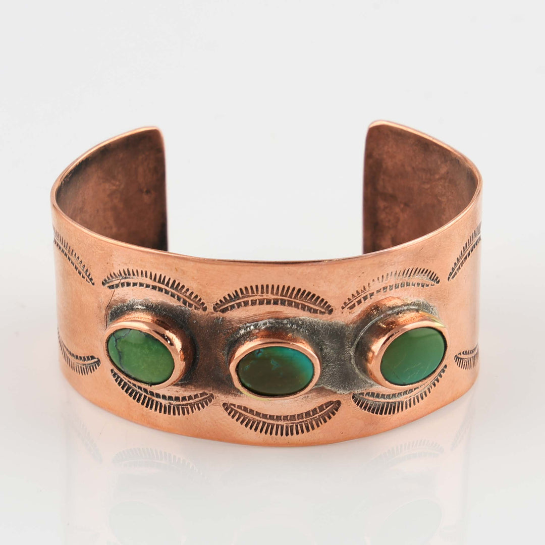 Turquoise and Copper Cuff