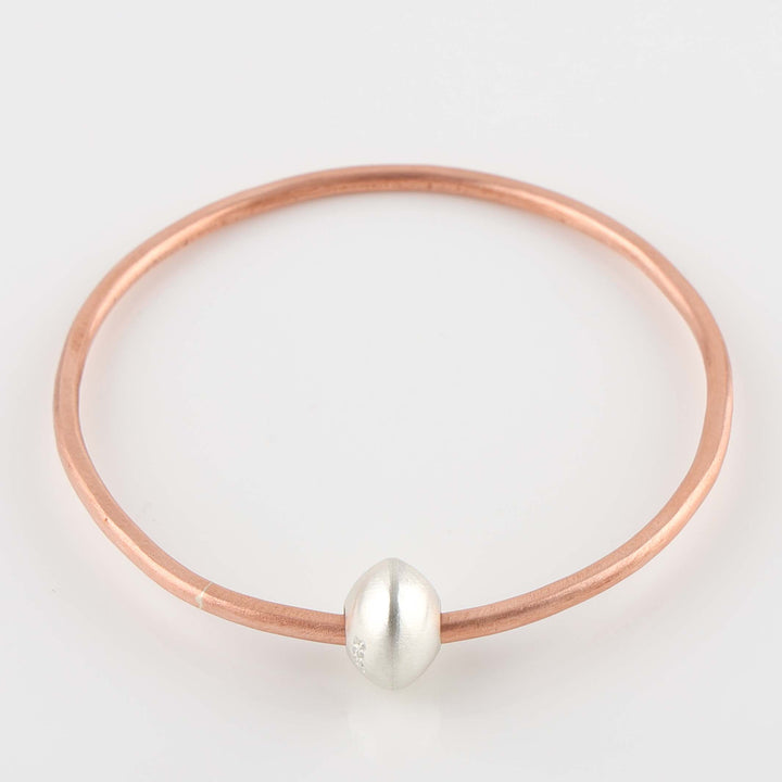 Copper and Silver Bangle