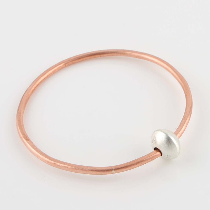 Copper and Silver Bangle