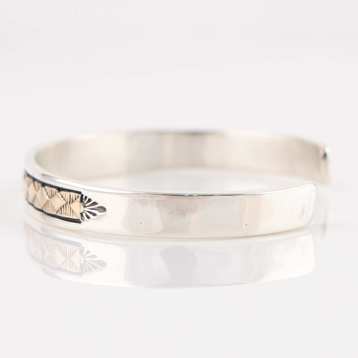 Gold on Silver Cuff