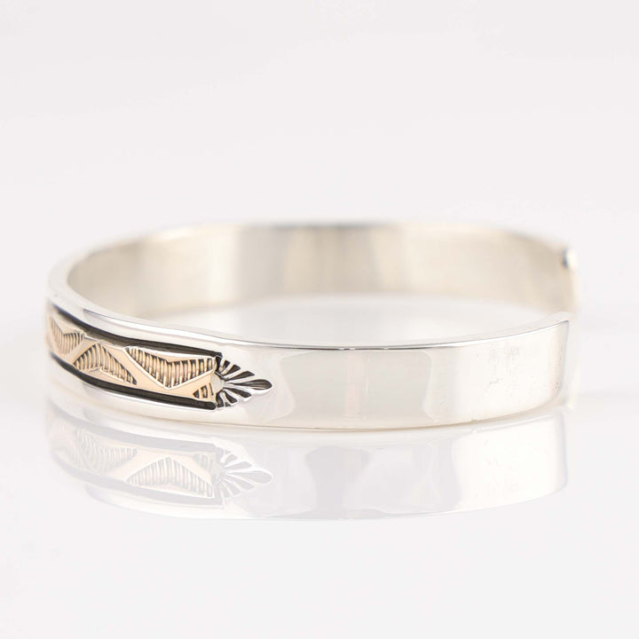 Gold on Silver Cuff