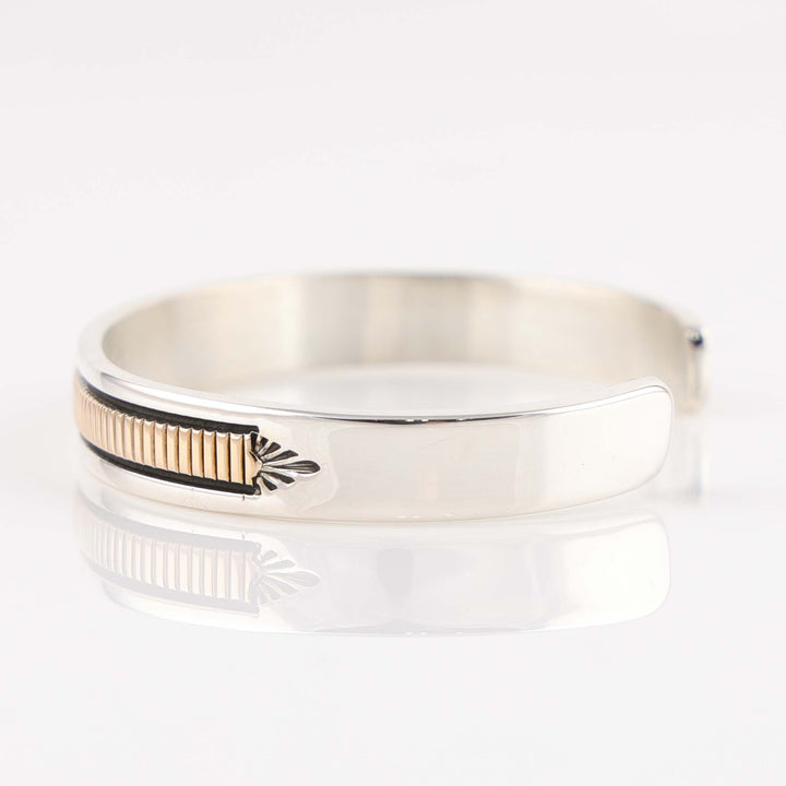 Gold on Silver Cuff