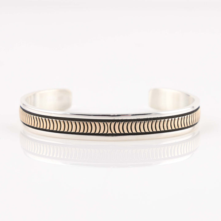 Gold on Silver Cuff