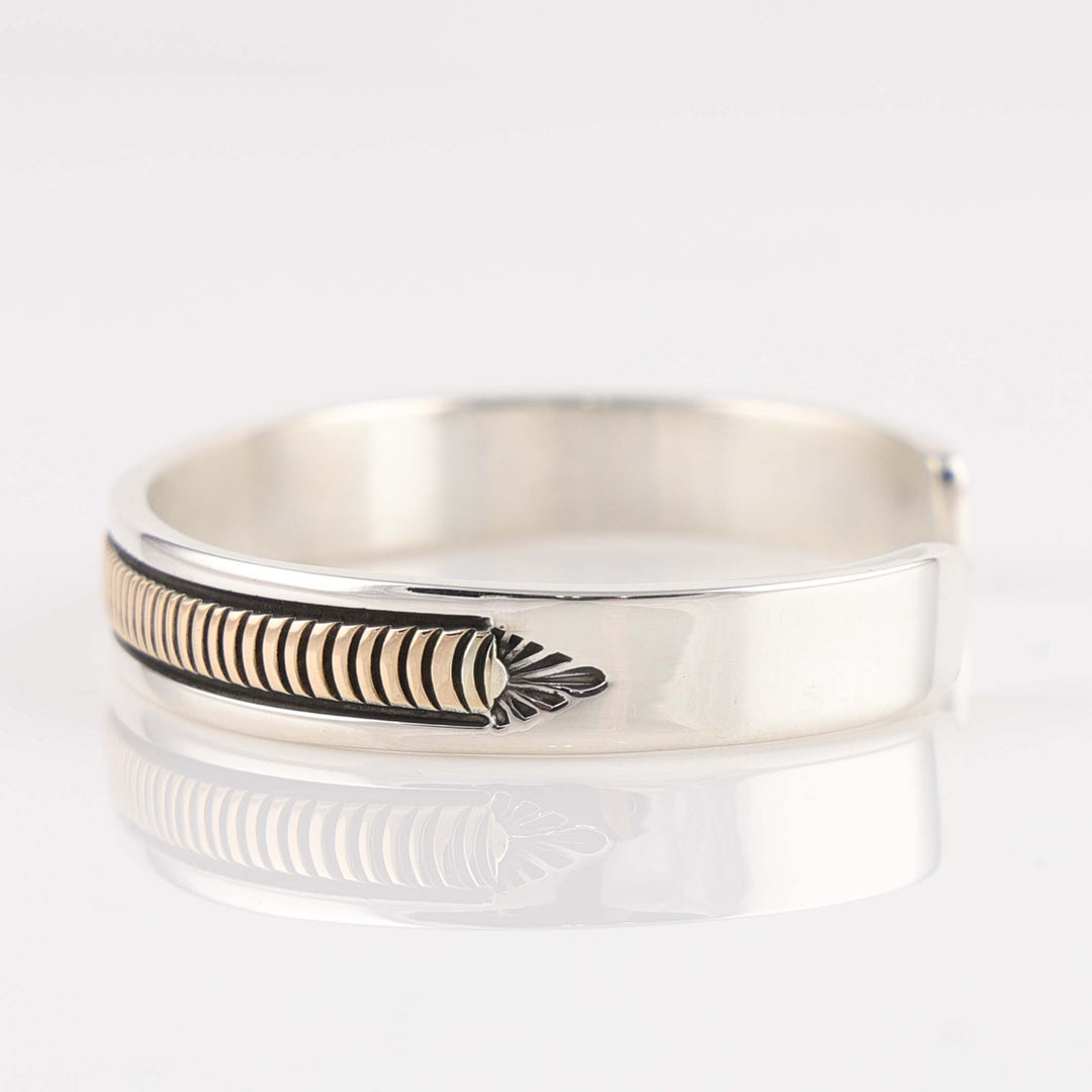 Gold on Silver Cuff