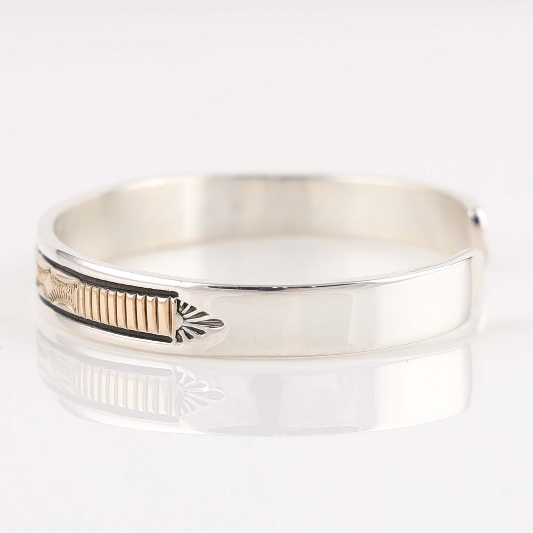 Gold on Silver Cuff