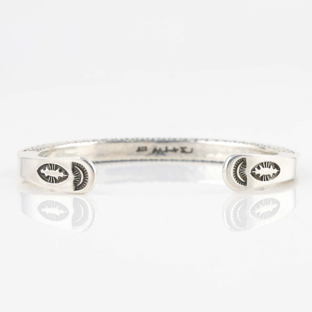 Stamped Silver Cuff