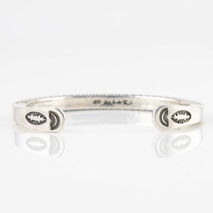 Stamped Silver Cuff