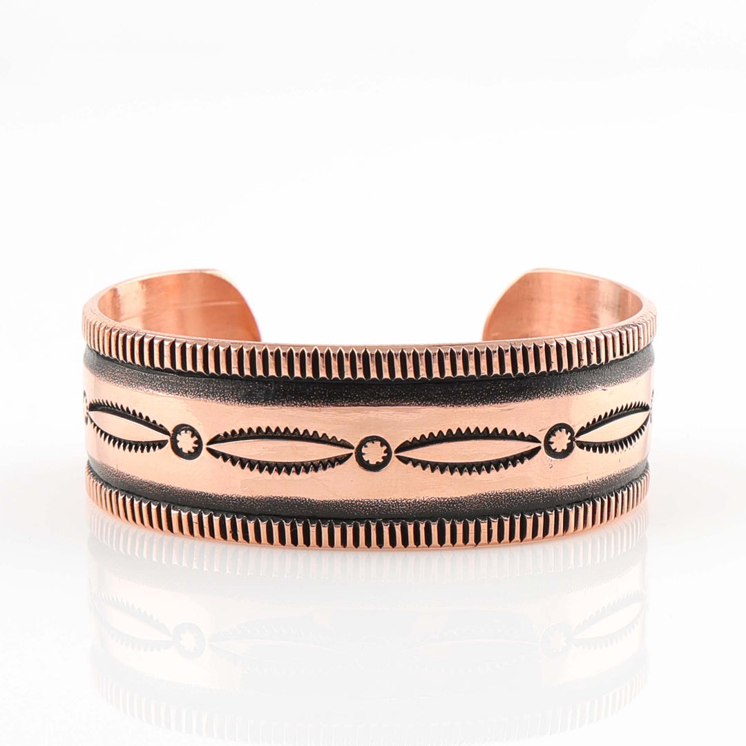 Stamped Copper Cuff
