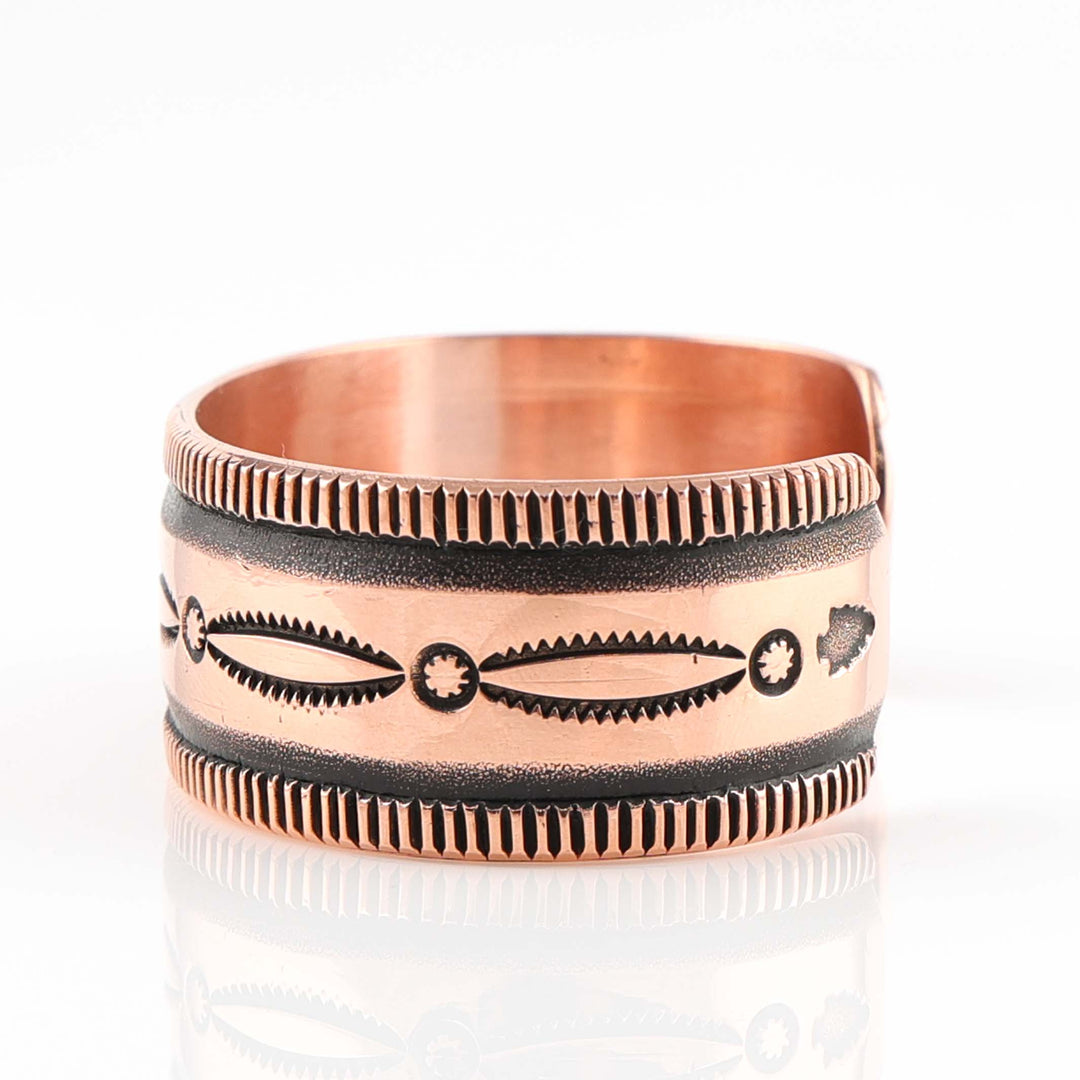Stamped Copper Cuff