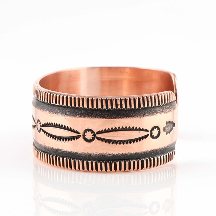 Stamped Copper Cuff