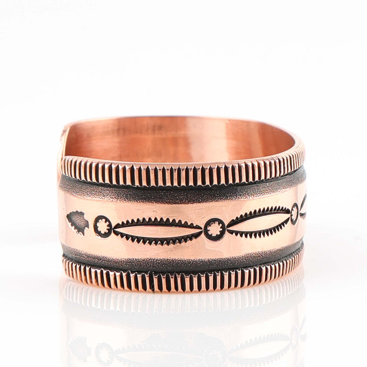 Stamped Copper Cuff