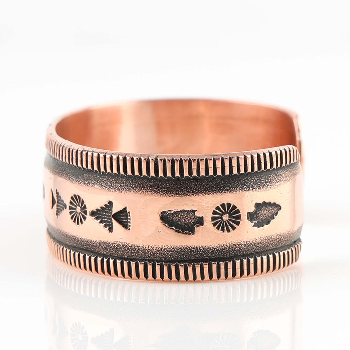 Stamped Copper Cuff