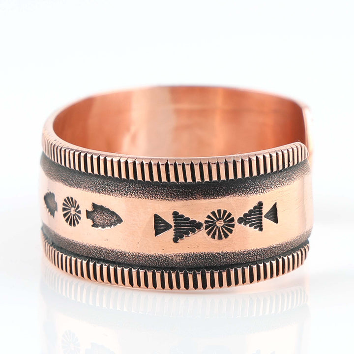 Stamped Copper Cuff