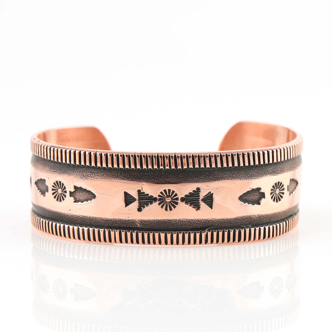 Stamped Copper Cuff