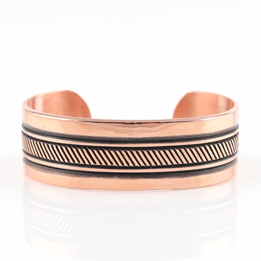 Stamped Copper Cuff