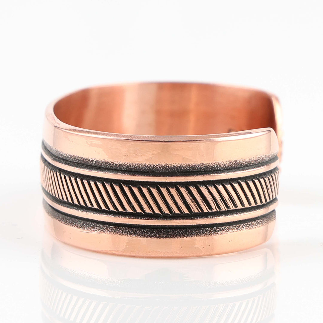 Stamped Copper Cuff