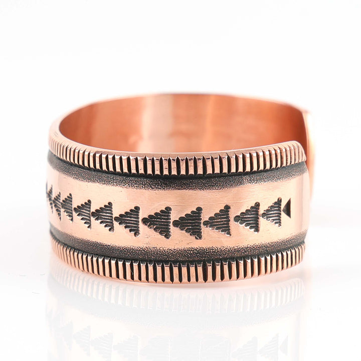Stamped Copper Cuff