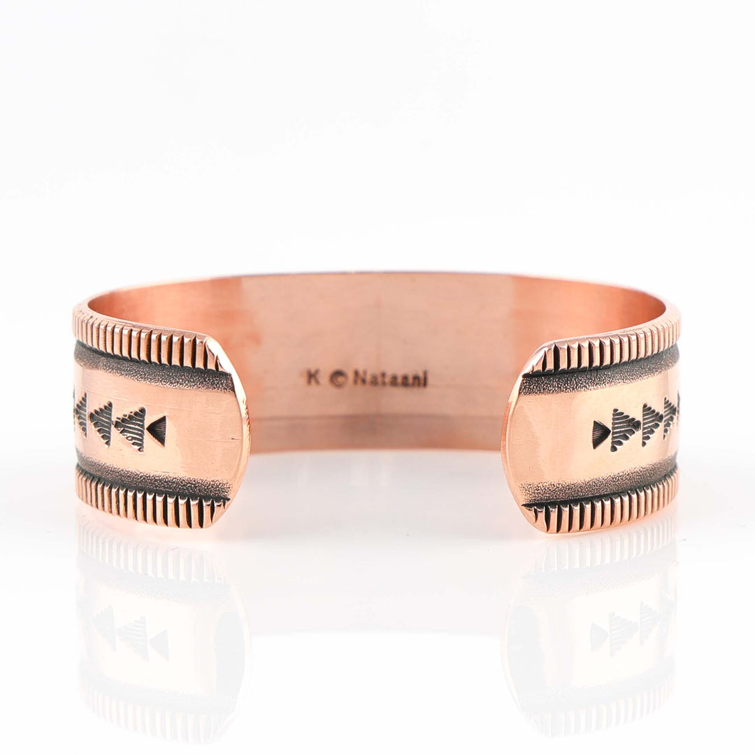 Stamped Copper Cuff