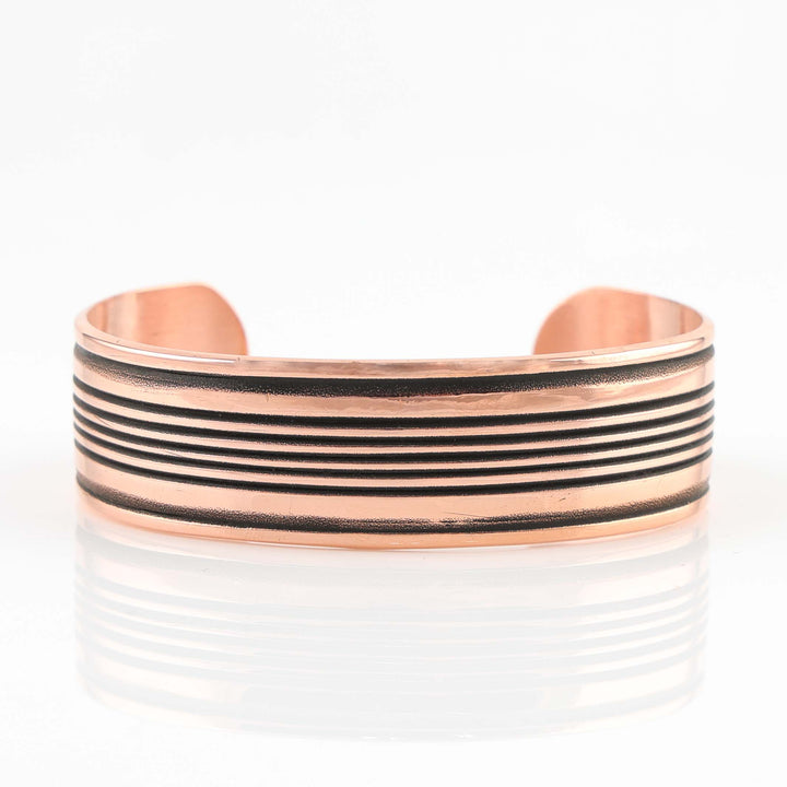 Stamped Copper Cuff