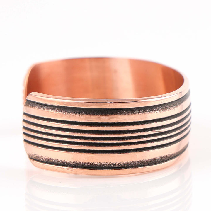 Stamped Copper Cuff