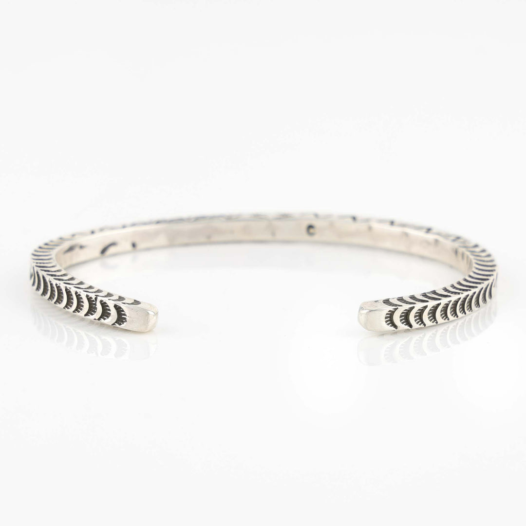 Stamped Silver Cuff
