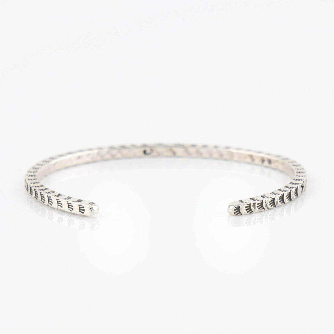 Stamped Silver Cuff