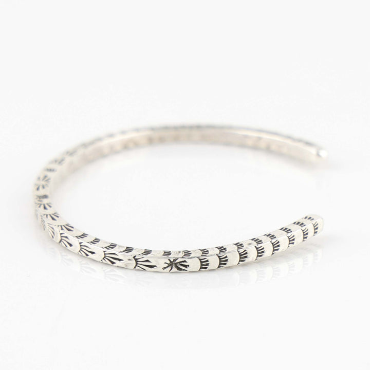 Stamped Silver Cuff